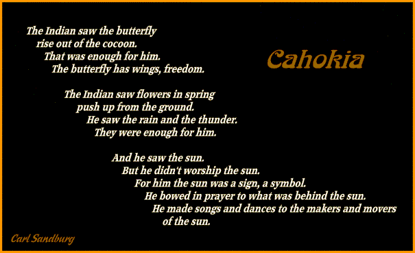 Cahokia, by Carl Sandburg (Graphic)