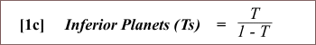 Rel. 1c: Synodic Periods ( Inferior Planets )