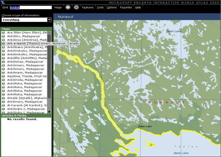 MAP5e. Ark-e-leenik for Arkilinik (MICROSOFT ENCARTA, 2000)