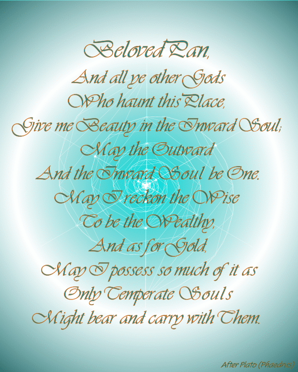 Only Temperate Souls: An Alchemist's Prayer (After Plato)