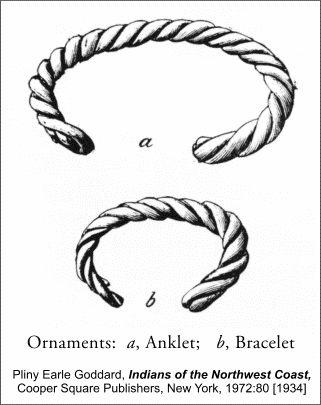 Fig. 9.1b. Kwakuitl anklet and bracelet